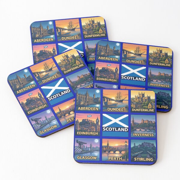 Item preview, Scotland Cities Pop Art  designed and sold by redsharkuk.