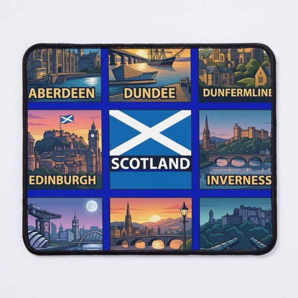 Item preview, Scotland Cities Pop Art designed and sold by redsharkuk.