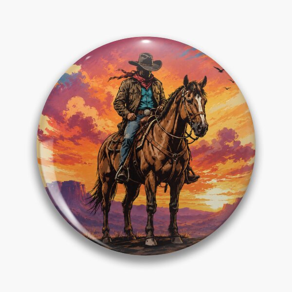 Item preview, Lone Cowboy Western Sunset designed and sold by olosra.