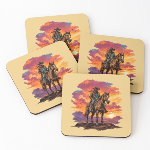 Item preview, Lone Cowboy Western Sunset designed and sold by olosra.