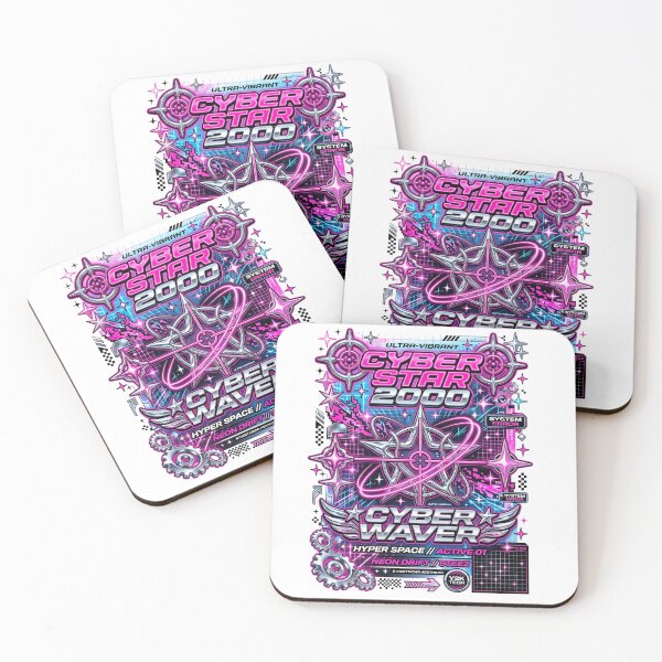 Item preview, Y2K Techno Retro Aesthetic Sparkles Cyber Stars designed and sold by PictoVibe.