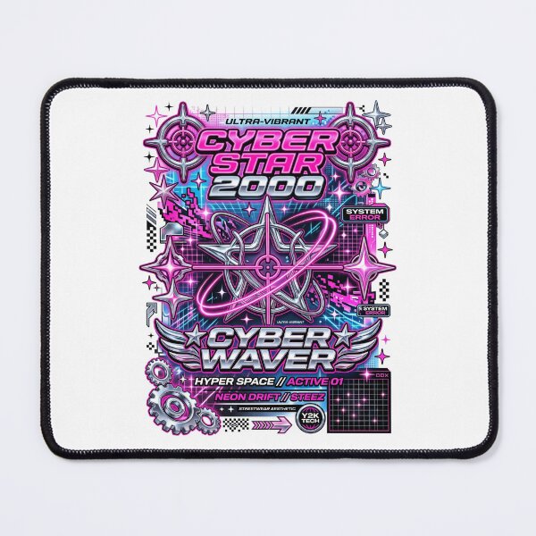 Item preview, Y2K Techno Retro Aesthetic Sparkles Cyber Stars designed and sold by PictoVibe.