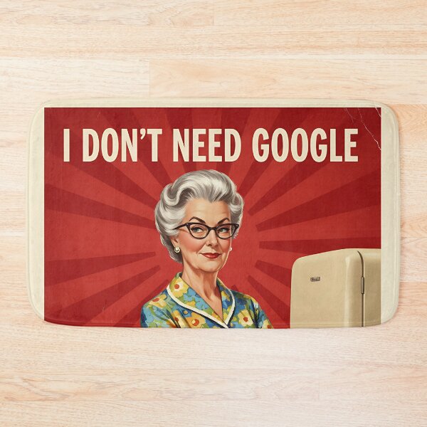 Item preview, I don't need google my grandma knows everything Vintage Retro Mom Joke designed and sold by Retro-Anime9.