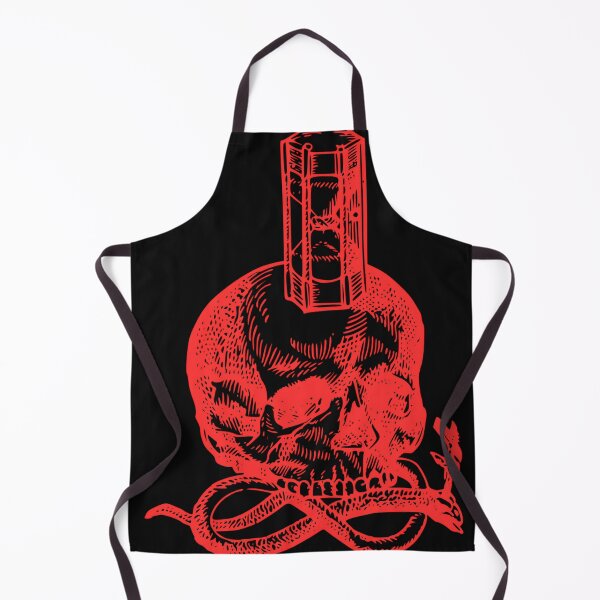 Item preview, Memento Mori Skull Hourglass Red Neon Alchemical Art designed and sold by DarkOriginArts.