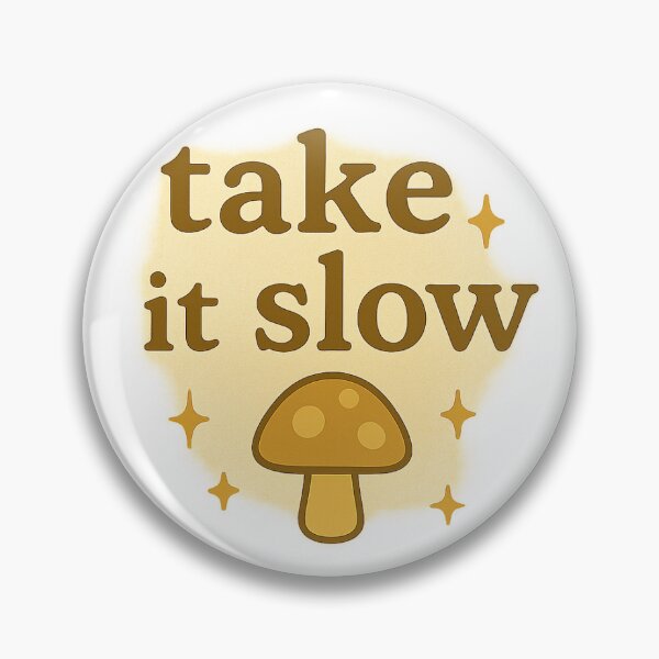 Item preview, Take It Slow Cozy Aesthetic Mushroom Design | Soft Comfort Quote Cottagecore designed and sold by Cozy Chaos Nook.