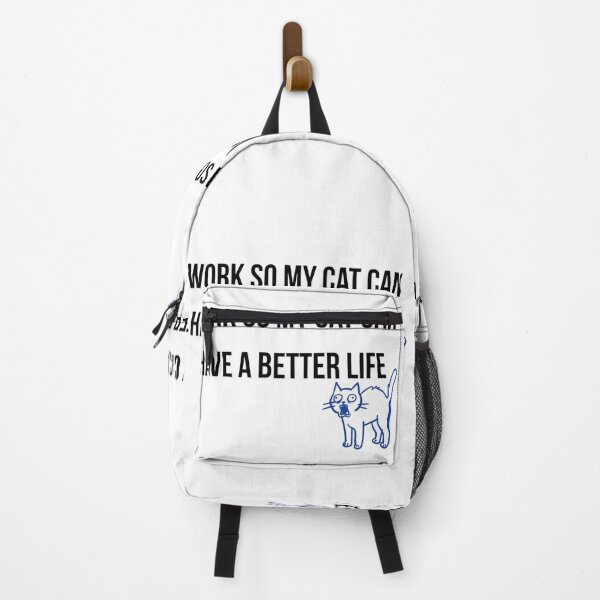 Item preview, I Work So My Cat Can Have A Better Life T-Shirt - Funny Pet Parent Gift designed and sold by Malented.