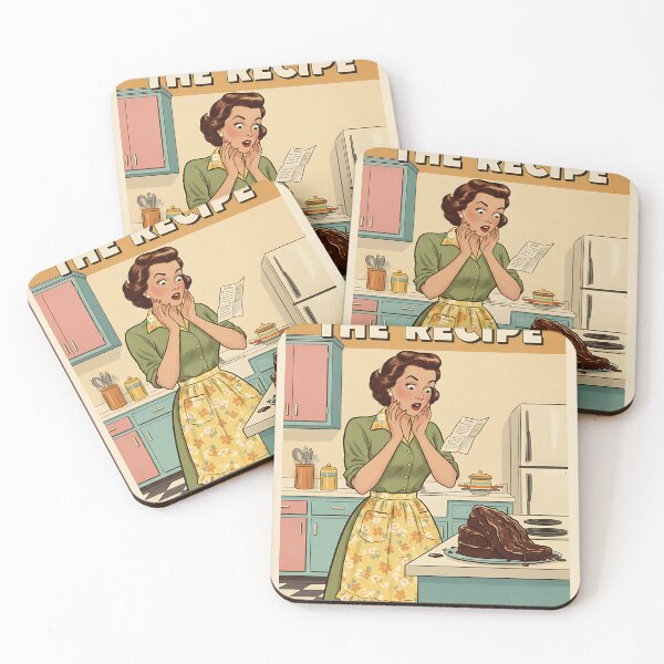 Item preview, The Recipe Was Wrong Vintage Retro Mom Joke designed and sold by Retro-Anime9.