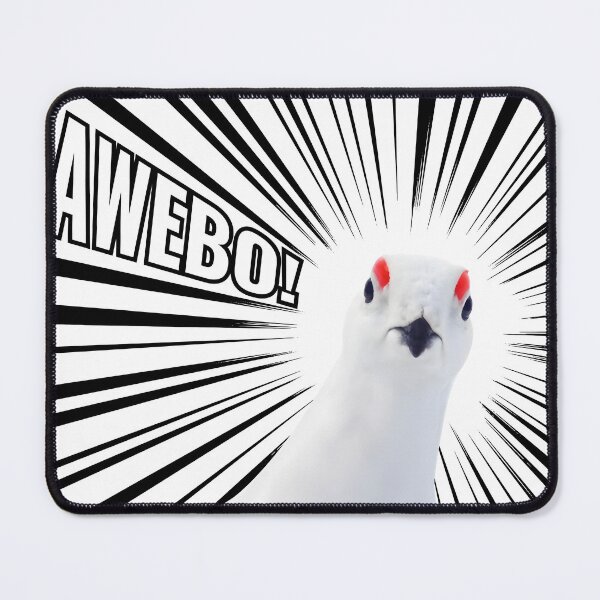 Item preview, Angry Awebo Bird Meme (Black ver.) designed and sold by Jakkuri.