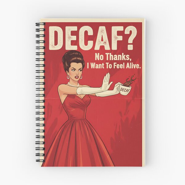 Item preview, Decaf? No Thanks Vintage Retro Mom Joke designed and sold by Retro-Anime9.