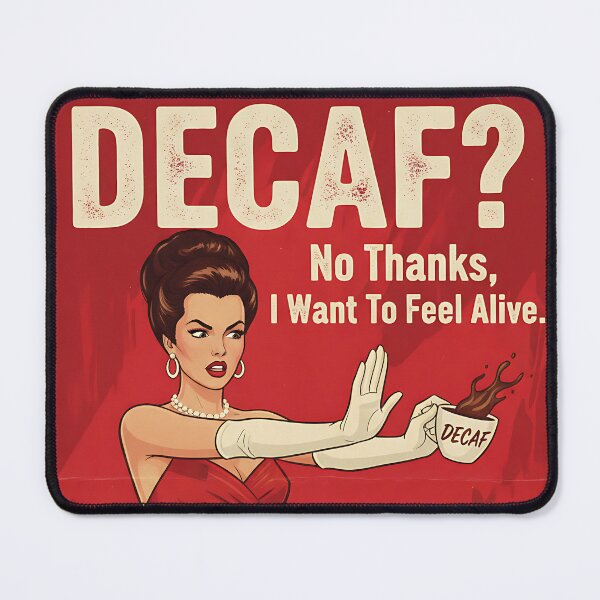 Item preview, Decaf? No Thanks Vintage Retro Mom Joke designed and sold by Retro-Anime9.