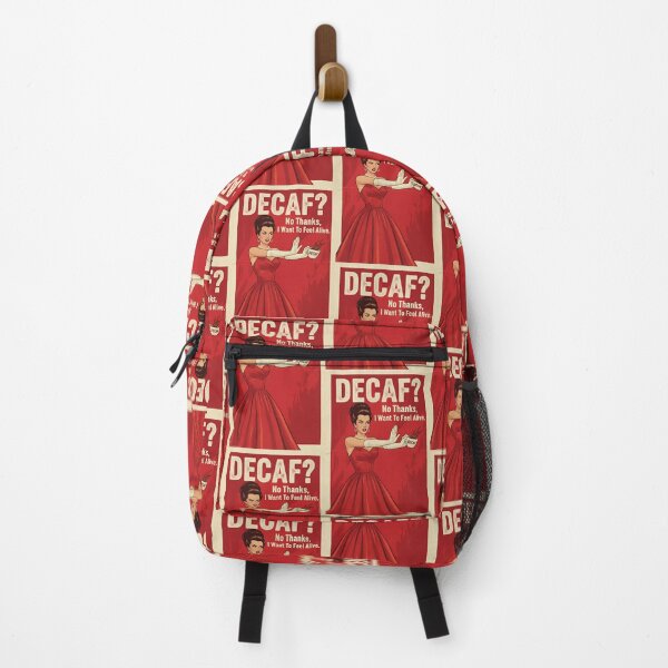 Item preview, Decaf? No Thanks Vintage Retro Mom Joke designed and sold by Retro-Anime9.