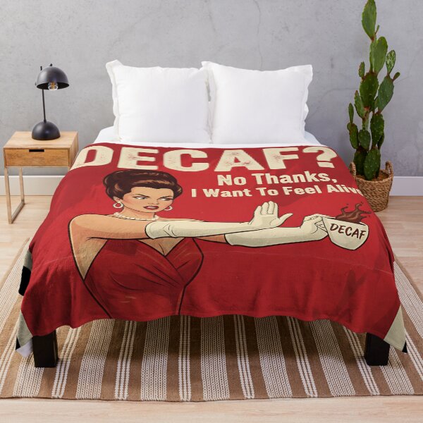 Item preview, Decaf? No Thanks Vintage Retro Mom Joke designed and sold by Retro-Anime9.