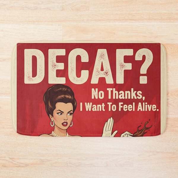 Item preview, Decaf? No Thanks Vintage Retro Mom Joke designed and sold by Retro-Anime9.