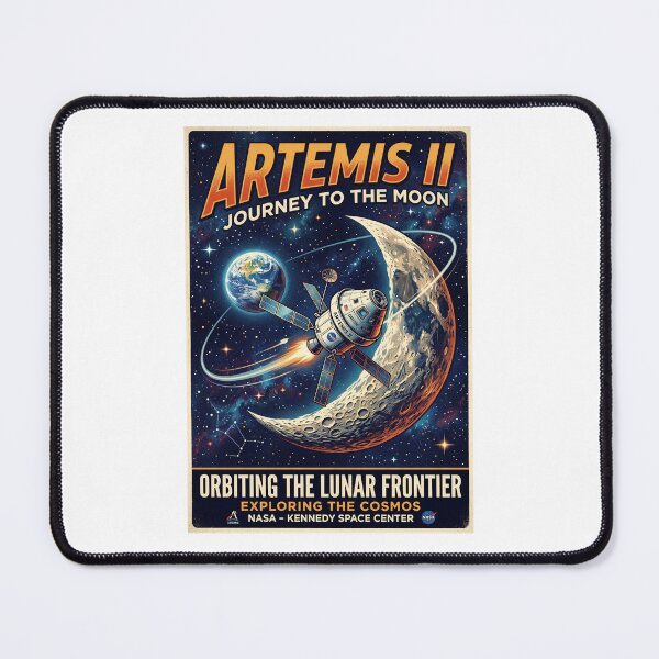 Item preview, Artemis II Moon Mission Futuristic Space Travel Rocket designed and sold by PictoVibe.