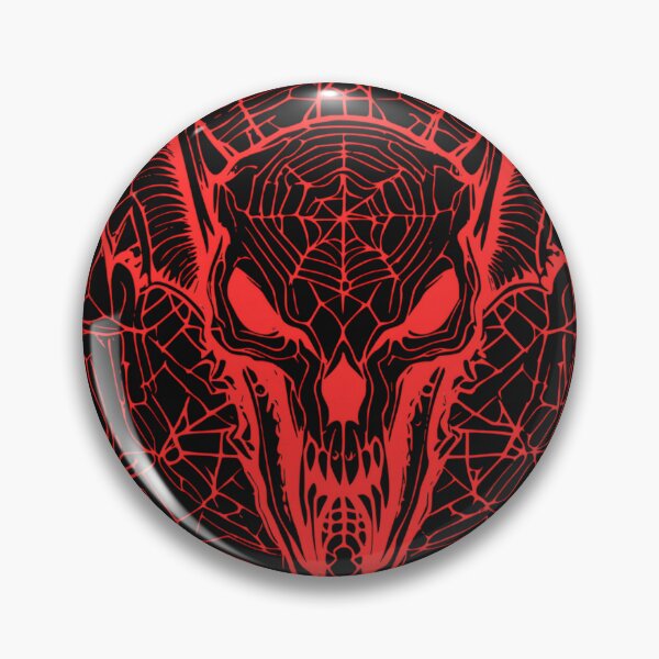 Item preview, Red Neon Gothic Bat Skull Vampire Occult Sigil designed and sold by DarkOriginArts.