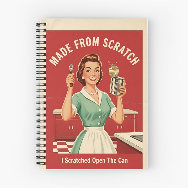 Item preview, Made From Scratch (I scratched Open The Can) Vintage Retro Mom Joke designed and sold by Retro-Anime9.