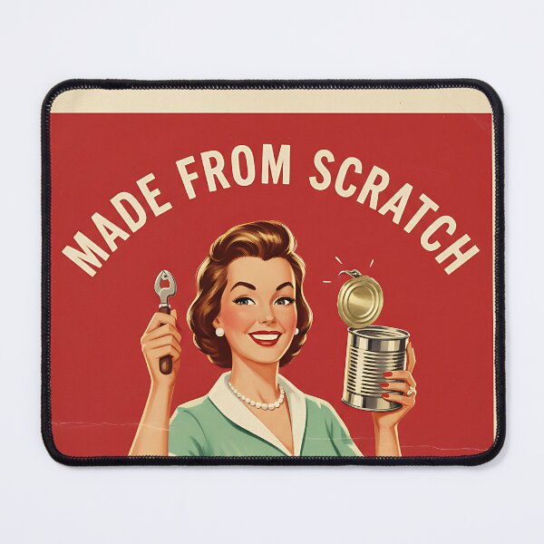 Item preview, Made From Scratch (I scratched Open The Can) Vintage Retro Mom Joke designed and sold by Retro-Anime9.