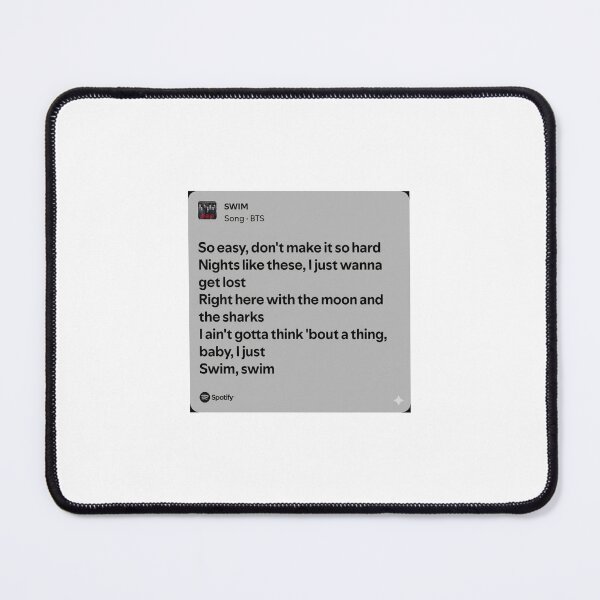Item preview, BTS SWIM - ARIRANG album song lyrics  designed and sold by Evergreeeen.