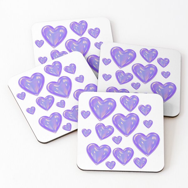 Item preview, Glossy Purple Heart Pattern Aesthetic designed and sold by Theselinara.