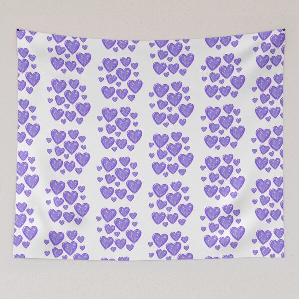 Item preview, Glossy Purple Heart Pattern Aesthetic designed and sold by Theselinara.