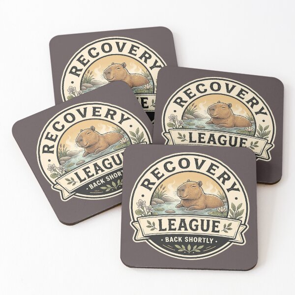 Item preview, Recovery League Capybara Shirt - Back Shortly Vintage Comfort Badge Design  designed and sold by Halejo68.