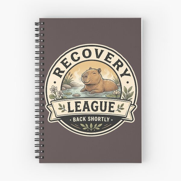 Item preview, Recovery League Capybara Shirt - Back Shortly Vintage Comfort Badge Design  designed and sold by Halejo68.