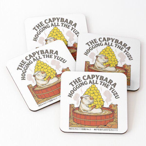 Item preview, The Capybara Hogging All the Yuzu - Kawaii Yuzu Onsen Capybara designed and sold by nurusubetei.