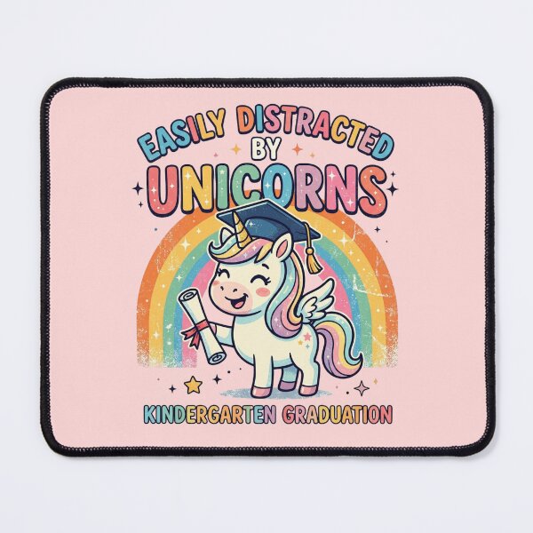 Item preview, Easily Distracted By Unicorns Funny Kids Graduation Unicorn Graduate Rainbow Gift designed and sold by Im-Ara.