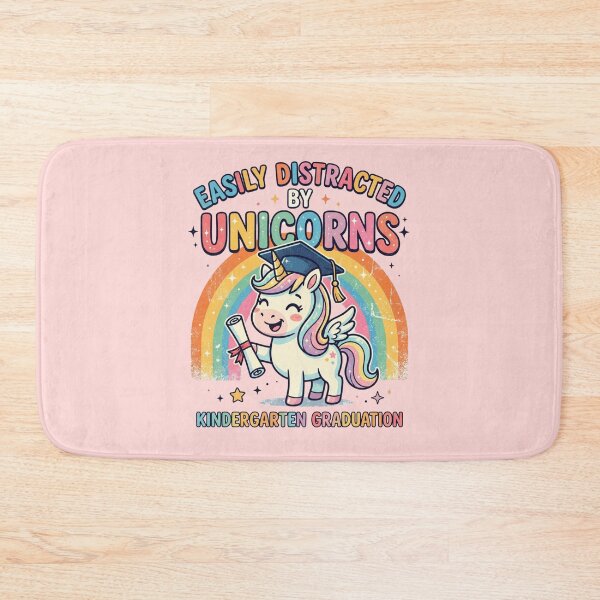 Item preview, Easily Distracted By Unicorns Funny Kids Graduation Unicorn Graduate Rainbow Gift designed and sold by Im-Ara.