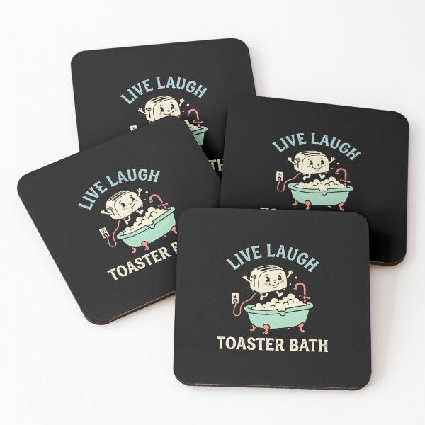 Item preview, Live Laugh Toaster Bath Dark Humor Meme Sarcastic Parody designed and sold by RetroMini2026.