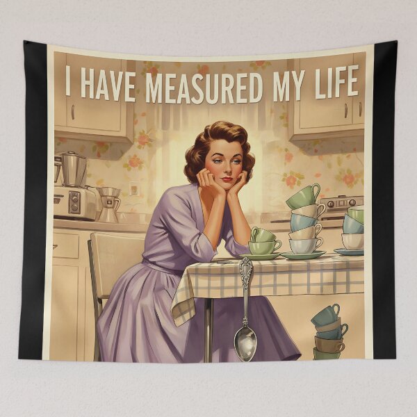 Item preview, I measure my life in coffee spoons vintage Retro Mom Joke designed and sold by Retro-Anime9.