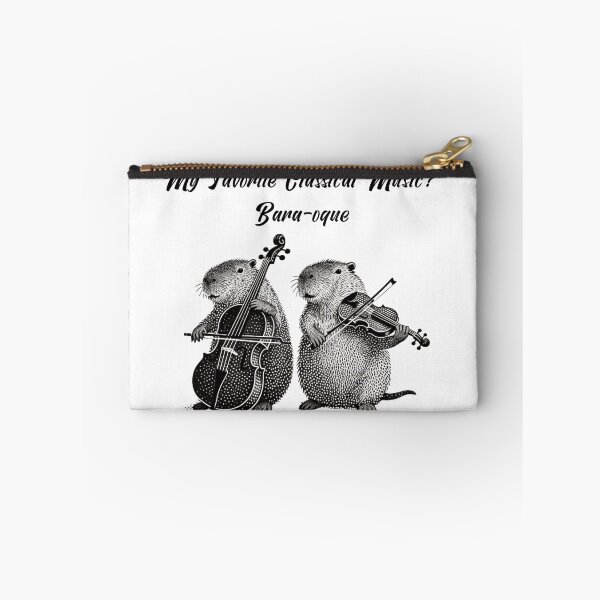 Item preview, Bara-oque Classical Music Meme – Vintage Capybara Orchestra Pun Art designed and sold by FIREDesignsPOD.