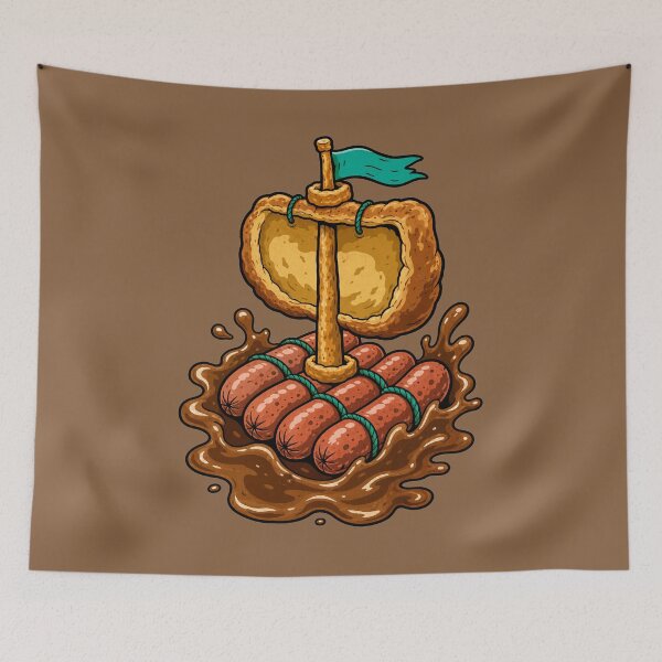 Item preview, Sausage Yorkshire Pudding Boat designed and sold by BrambleBox.