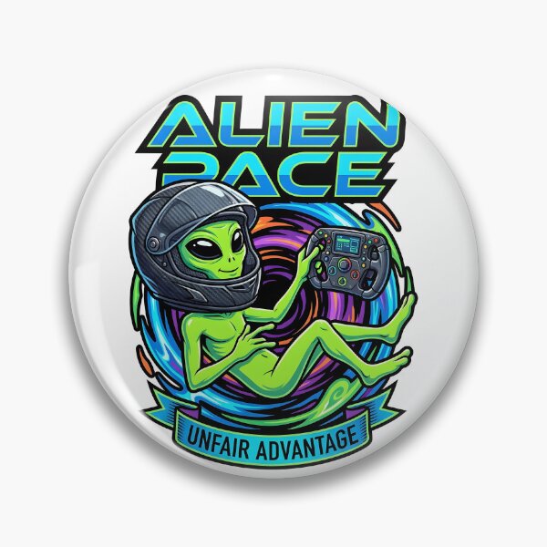 Item preview, Funny Alien Pace Simracing High-Tech Wheel designed and sold by EKHOAISTORE.