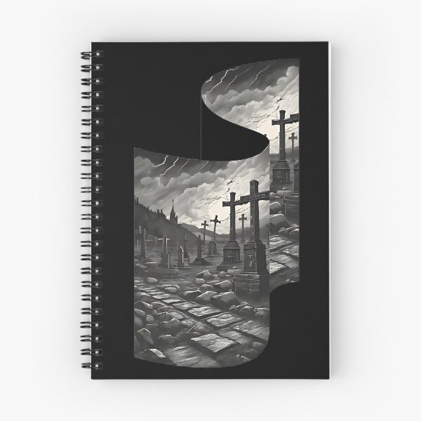Item preview, Gothic Graveyard Stormy Night Cemetery Landscape designed and sold by DarkOriginArts.