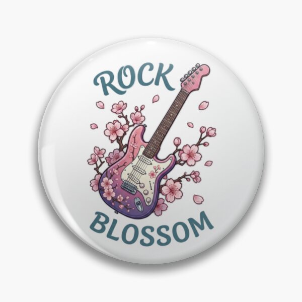 Item preview, An electric guitar surrounded by cherry blossoms designed and sold by Ahmedsyde.