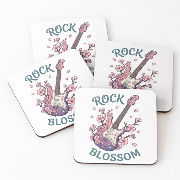 Item preview, An electric guitar surrounded by cherry blossoms designed and sold by Ahmedsyde.