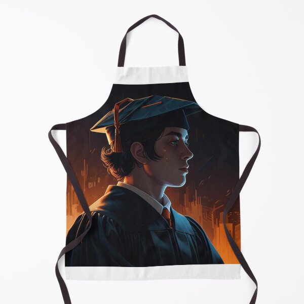 Item preview, Dark Academia Graduation Poster | Neon Cyberpunk Anime Design designed and sold by Joy-boy-op.