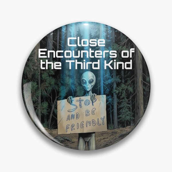 Item preview, Friendly Alien Encounter in the Forest designed and sold by Lifer art and design.