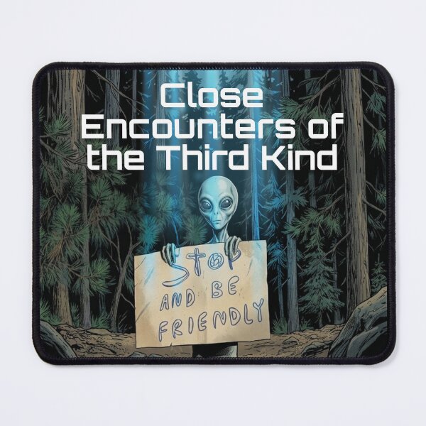 Item preview, Friendly Alien Encounter in the Forest designed and sold by Lifer Art and Design.