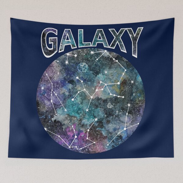 Item preview, GALAXY Space Starry Night | Surreal Neon Cosmic Planet | Celestial Map | Astronomy Research Department designed and sold by Skayana.