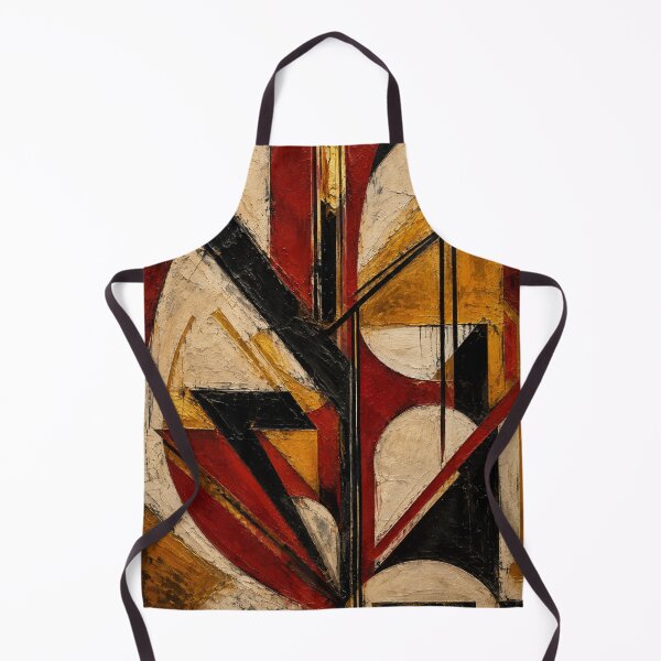 Item preview, Abstract geometric energy in gold and red designed and sold by RawEdgeStudios.