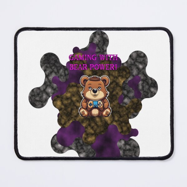 Item preview, Gaming With Bear Power Funny Gamer Cub designed and sold by Animalloveus.