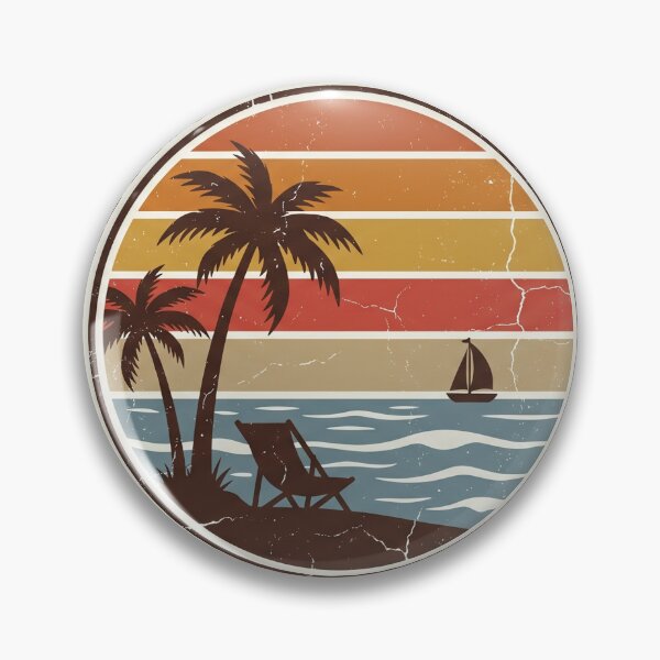 Item preview, Retro Vintage Sunset Aesthetic Design 80s inspired Retro Sun designed and sold by badis amroune.