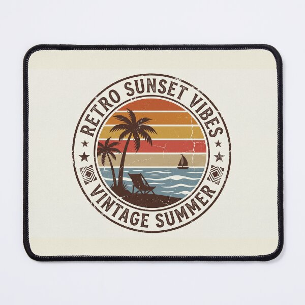 Item preview, Retro Vintage Sunset Aesthetic Design 80s inspired Retro Sun designed and sold by badis amroune.