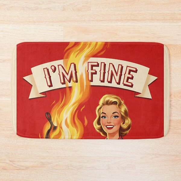 Item preview, I'm Fine Vintage Retro Mom Joke designed and sold by Retro-Anime9.