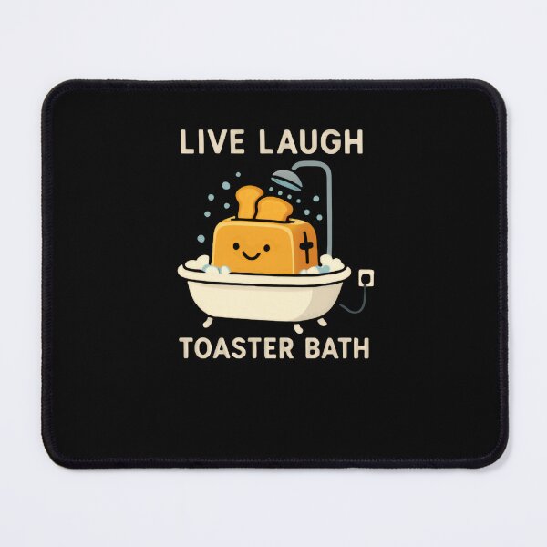 Item preview, Live Laugh Toaster Bath Dark Humor Internet Meme designed and sold by RetroMini2026.