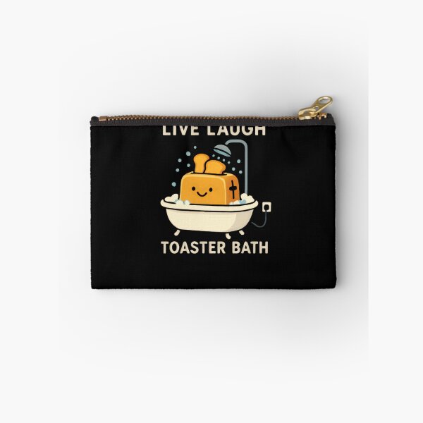 Item preview, Live Laugh Toaster Bath Dark Humor Internet Meme designed and sold by RetroMini2026.