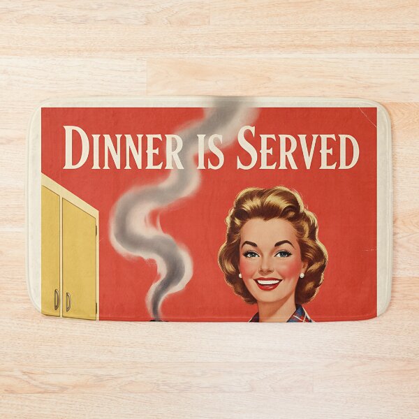 Item preview, Dinner is served Vintage Retro Mom Joke designed and sold by Retro-Anime9.