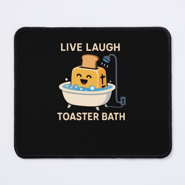 Item preview, Live Laugh Toaster Bath Dark Humor Meme Ironic Sarcasm designed and sold by RetroMini2026.